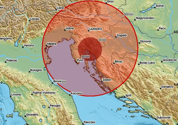 Zatresla Se Rijeka Potres Magnitude 4 2 Prema Richteru