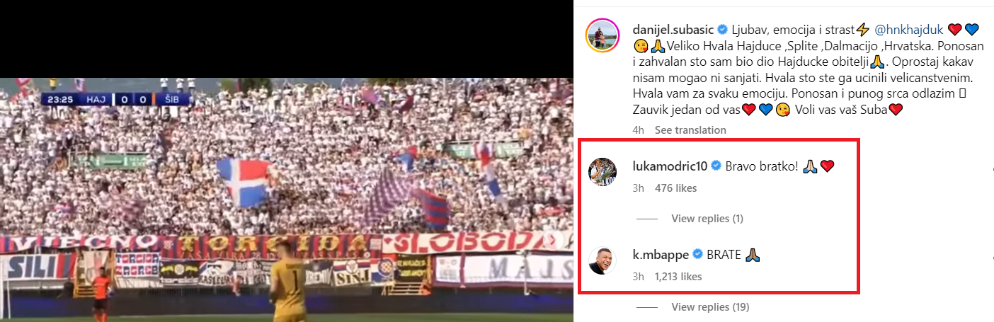 Mbappé Se Javio Subašiću Na Hrvatskom I Bacio Navijače Hajduka U Trans ...