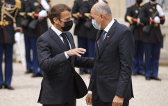 Emmanuel Macron Janez Janša