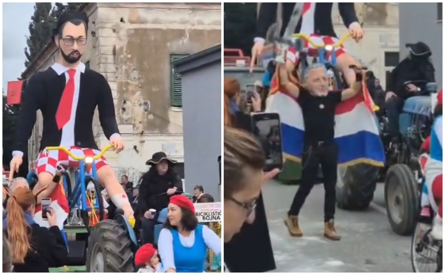 Karnevalska poruka iz Dalmacije: Tomašević kriv za sve, uz njega hodao Thompson