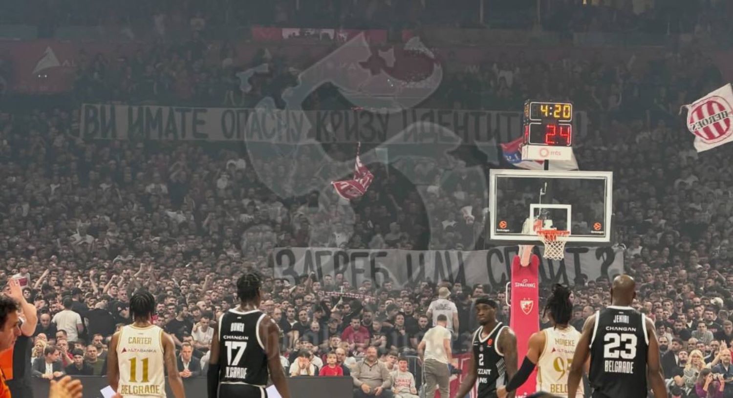 Beogradski derbi u sjeni divljanja i prozivki navijača: 'Tuđman vam se u grobu okreće'