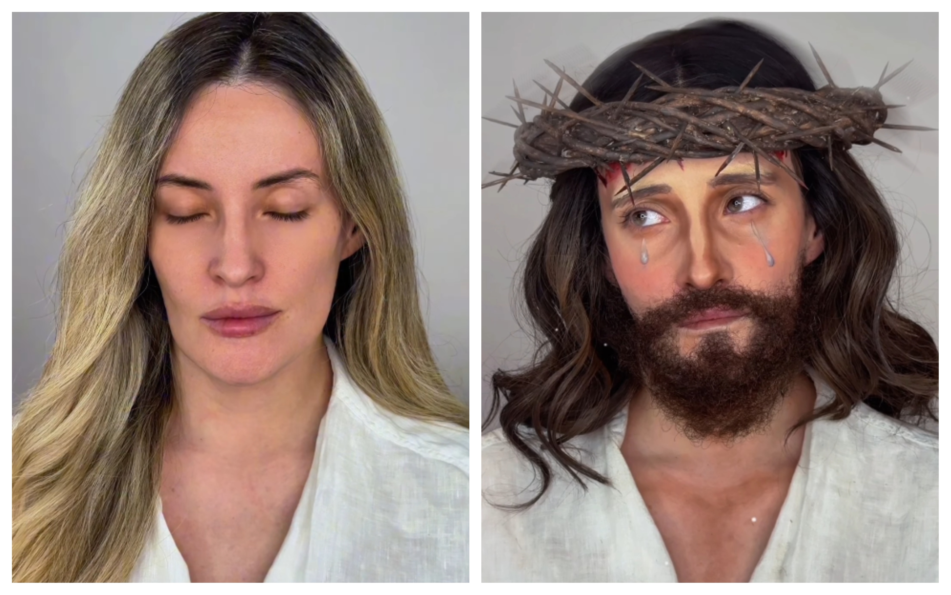 Hrvatska vizažistica preobrazila se u Isusa: 'Kakva umjetnost u vjeri'