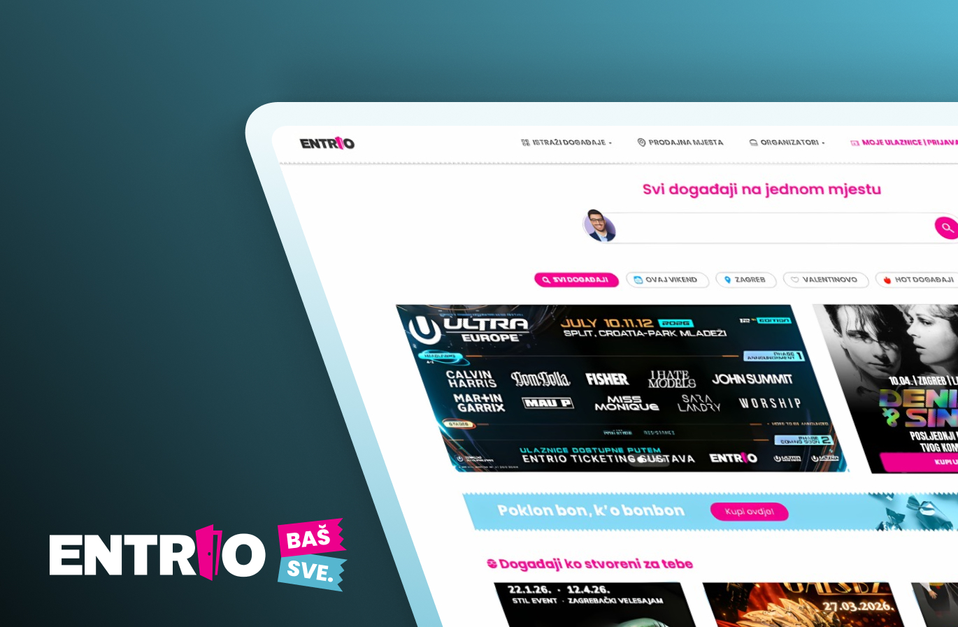 Revolucija ulaznica na Entrio.hr: Od danas baš svi događaji na jednom mjestu