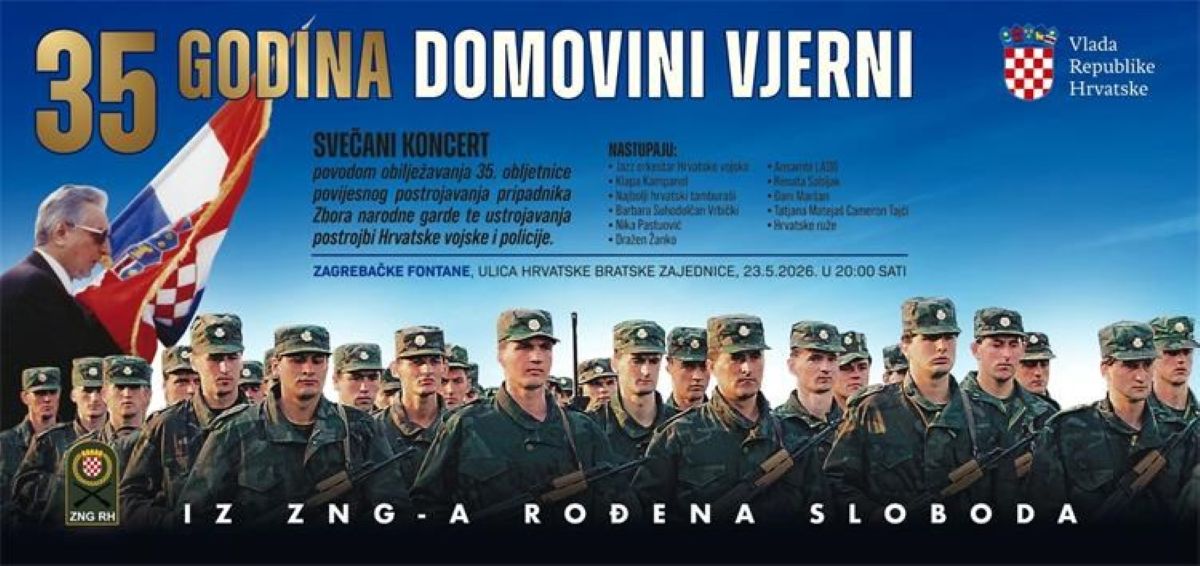 U Zagrebu počela velika obljetnica povijesnog postrojavanja: Očekuje se domoljubni koncert