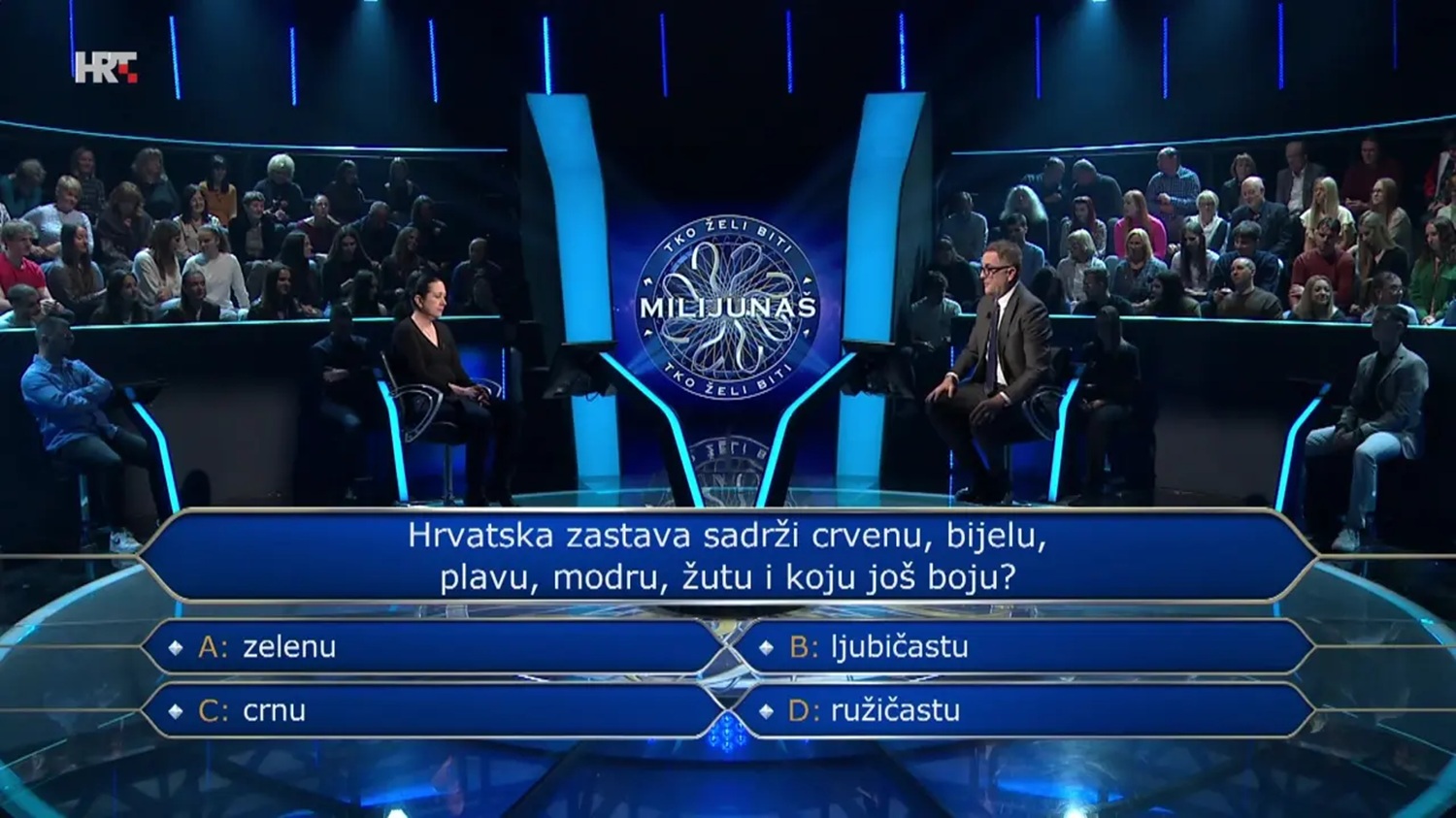U Milijunašu dobila pitanje o hrvatskoj zastavi: Pitala publiku, znate li odgovor?